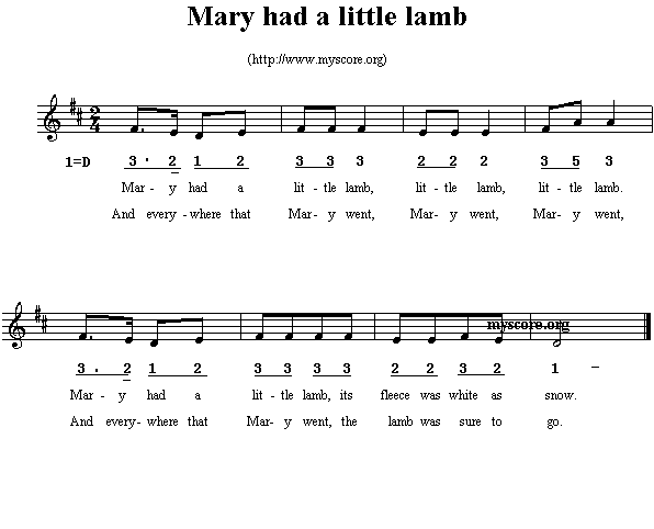 英文儿歌：Maryhadalittlelamb(其他)1