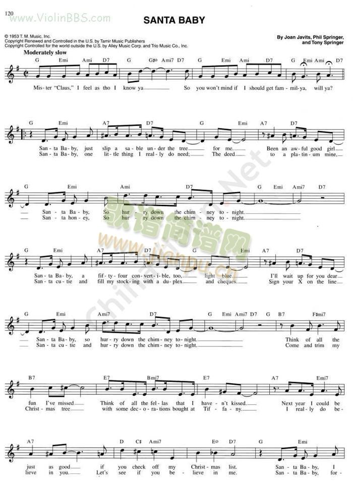 Santa(小提琴谱)1