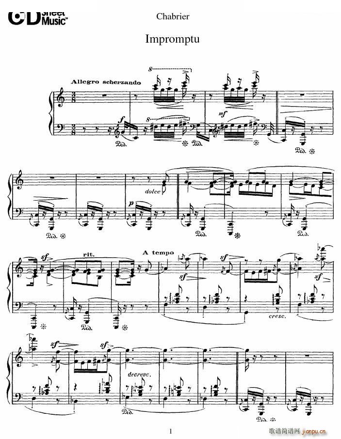 Chabrier Impromptu Impromptu(十字及以上)1