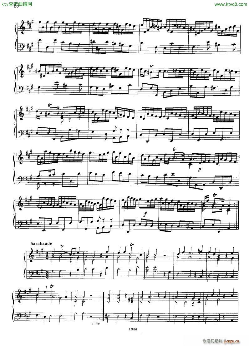 H ndel 1 Suiten for Piano Book 2(钢琴谱)27