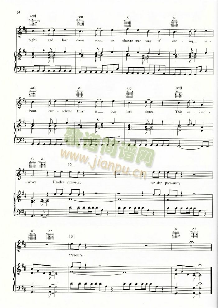 UNDERPRESSURE(吉他谱)8