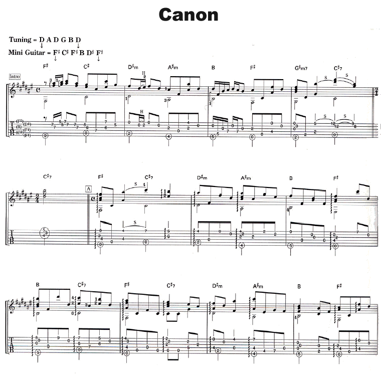 Canon-卡农(八字歌谱)1