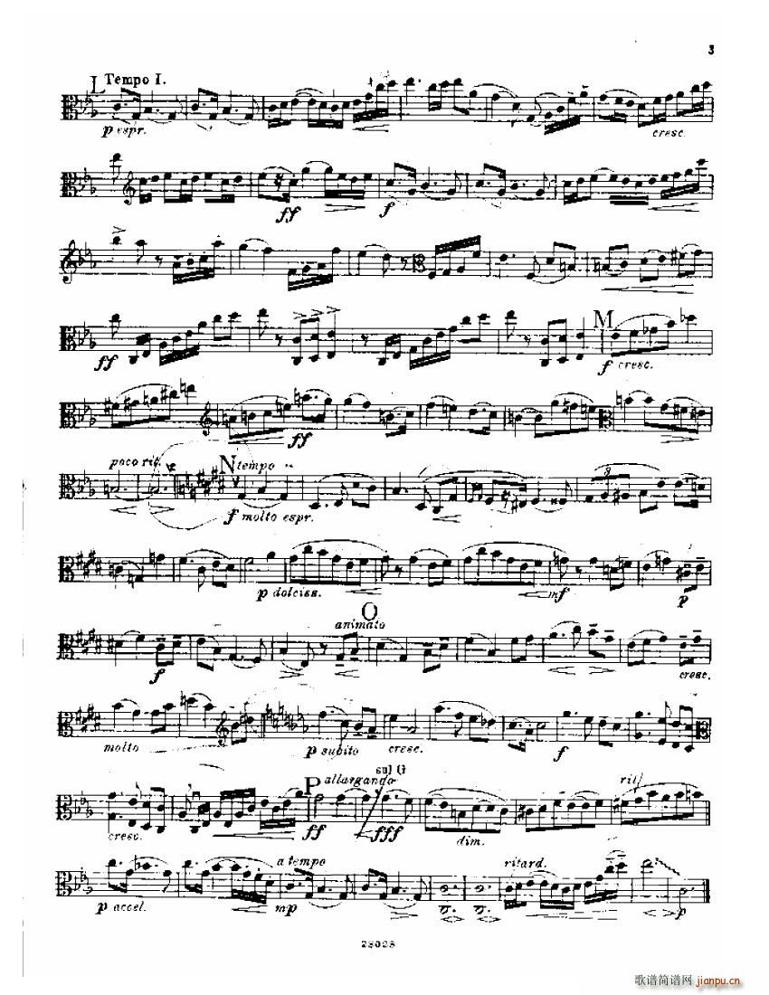 Bowen viola sonata No 1 Va part(钢琴谱)3