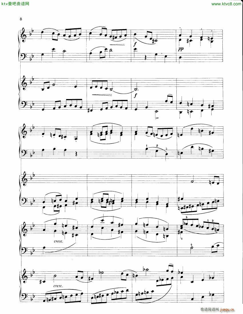 Berggrun Chorale and Fugue Theme by JS Bach(钢琴谱)8