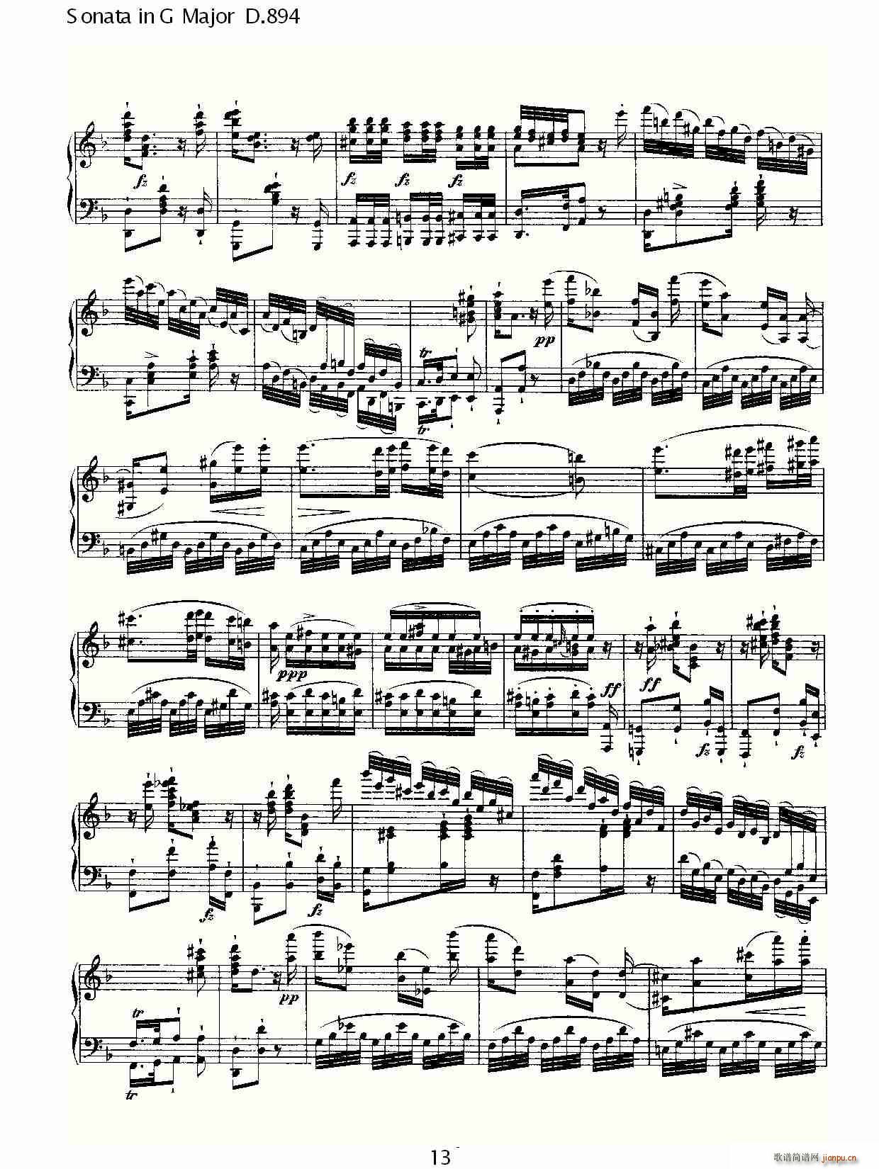Sonata in G Major D.894(十字及以上)13