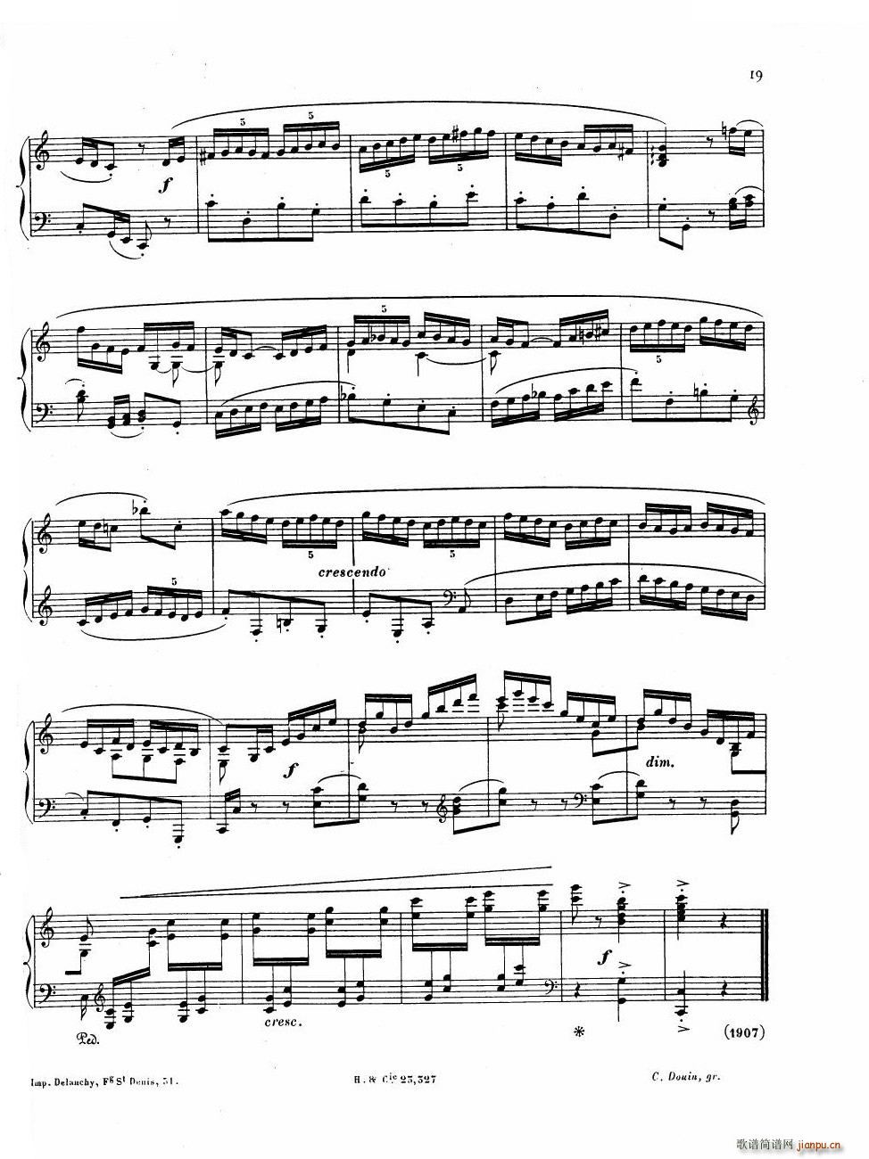 Hahn Reynaldo Piano sonatina Piano sonatina(十字及以上)19