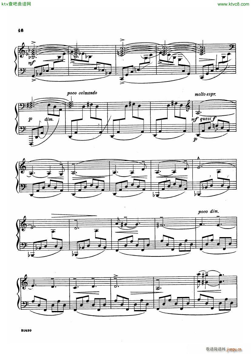bloch poems sea(钢琴谱)14