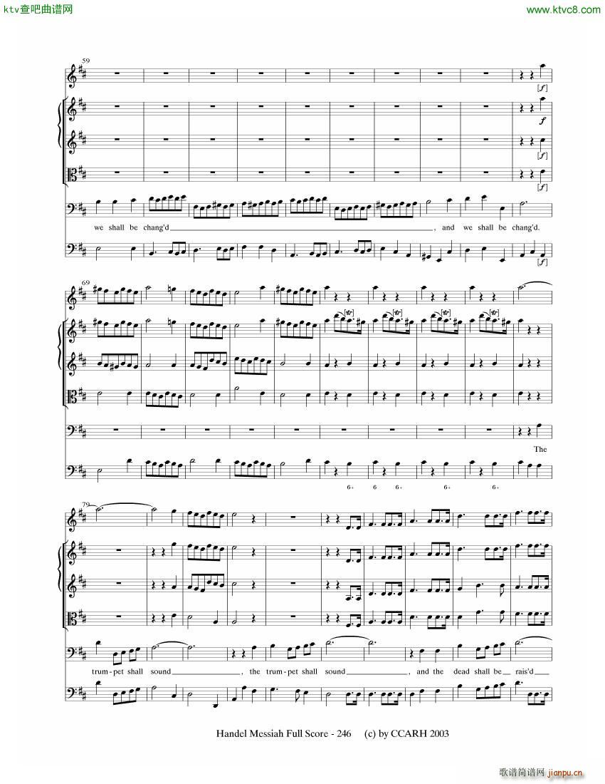 G F Handel Messiah Open Score 七(钢琴谱)5