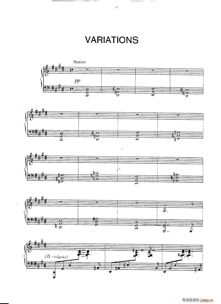 Gulda Variations Variations(十字及以上)1