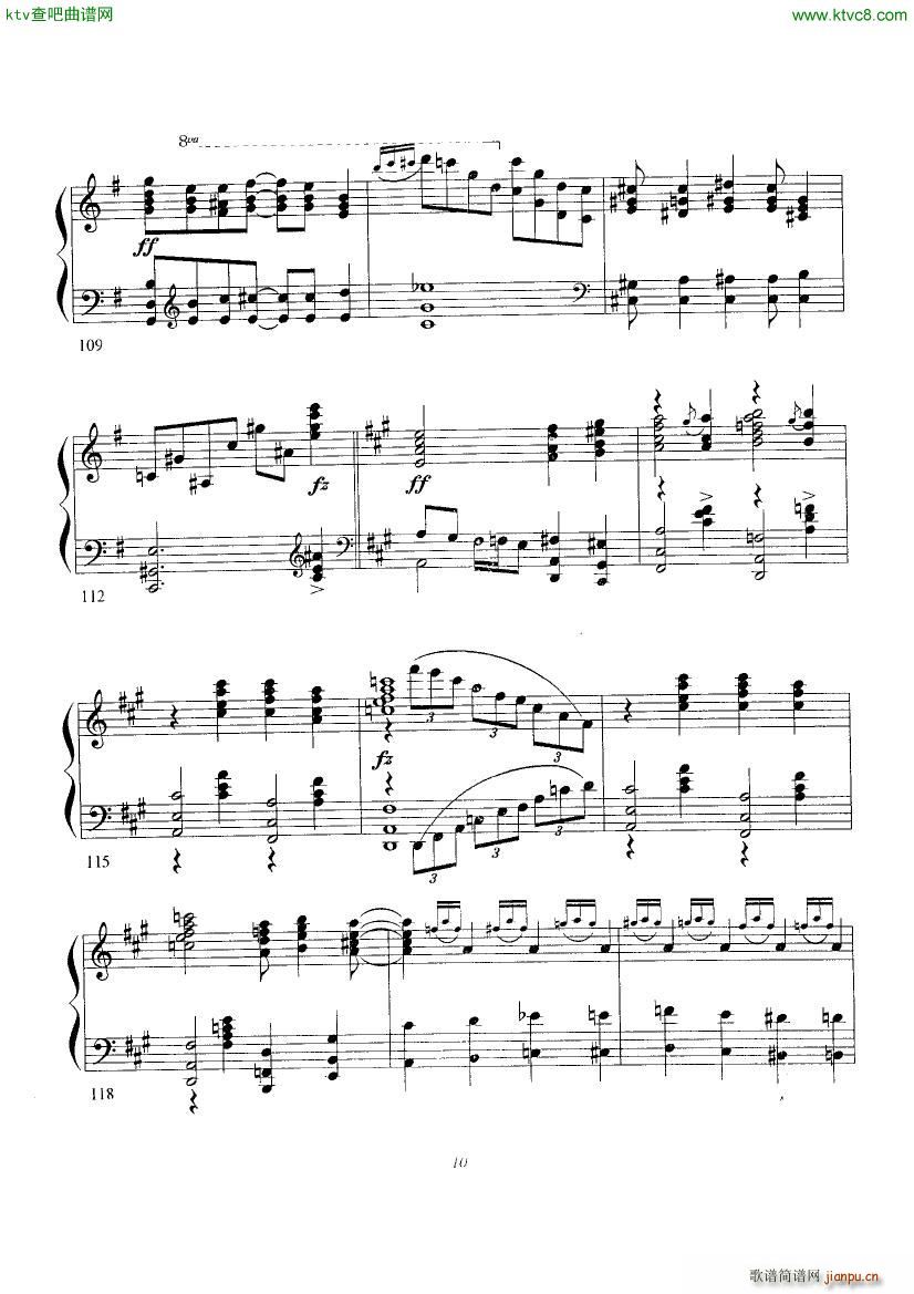 Gershwin Somebody Loves Me Arranged by Ferde Grofé(钢琴谱)10