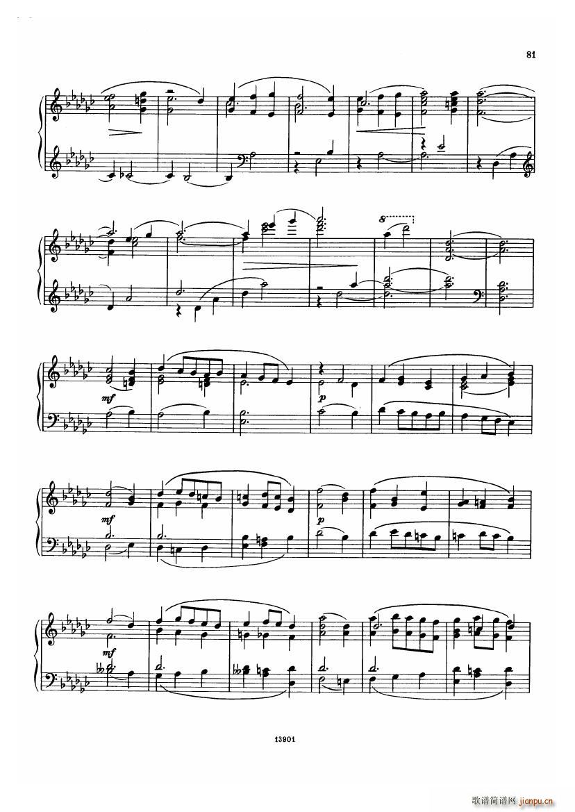 Cui Op40 Nine Pieces 二(钢琴谱)5