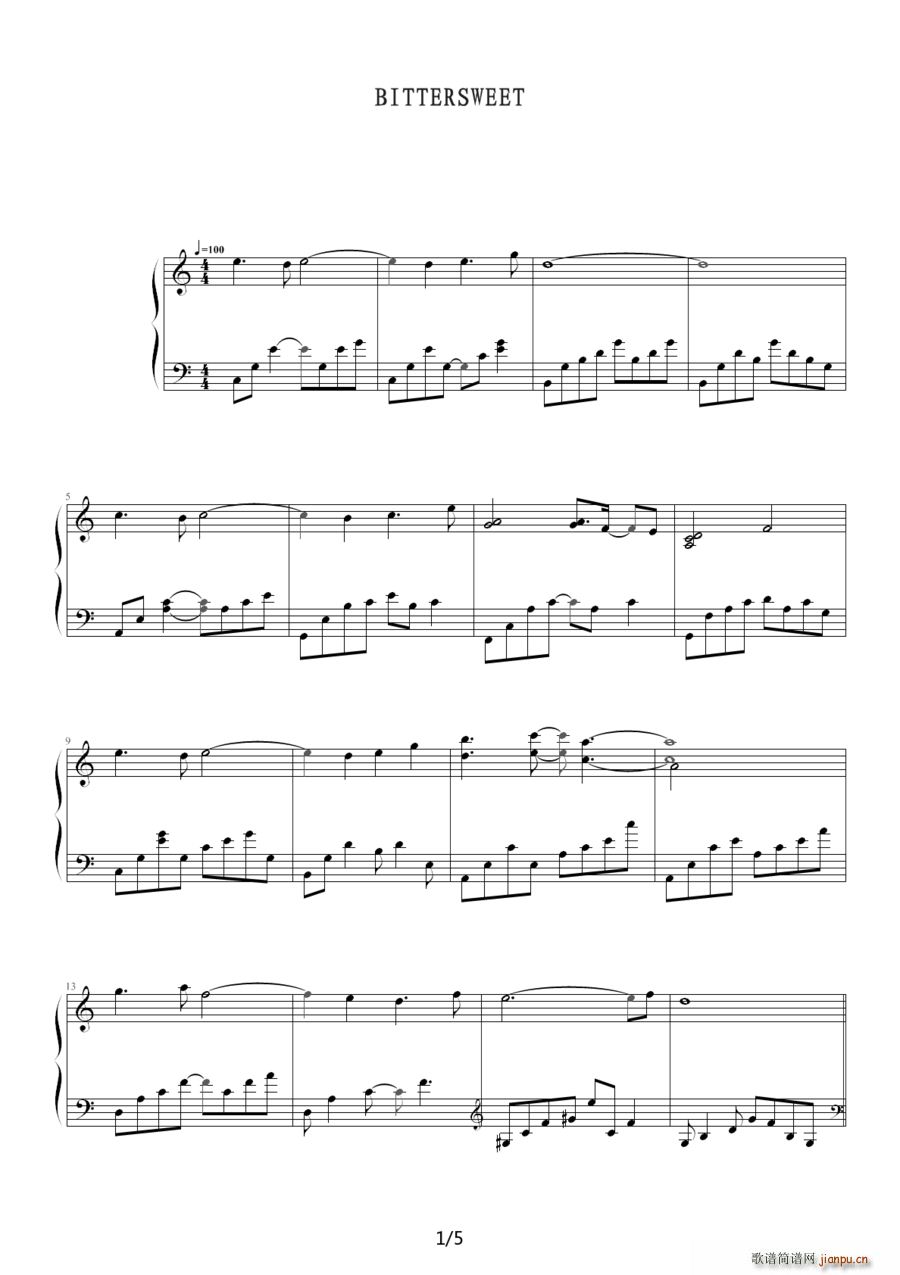 Bittersweet(十字及以上)1