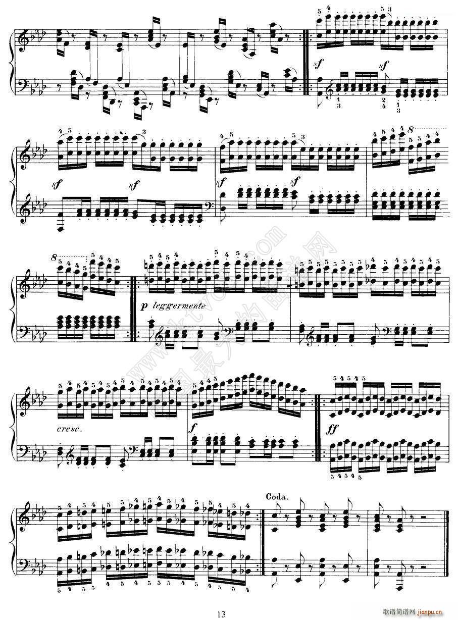 Czerny 40 Daily Exerci Op 337 11 15 40首日常训练曲(钢琴谱)3