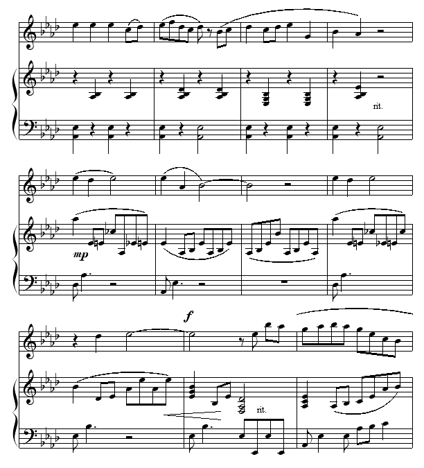 天黑黑(钢琴谱)3