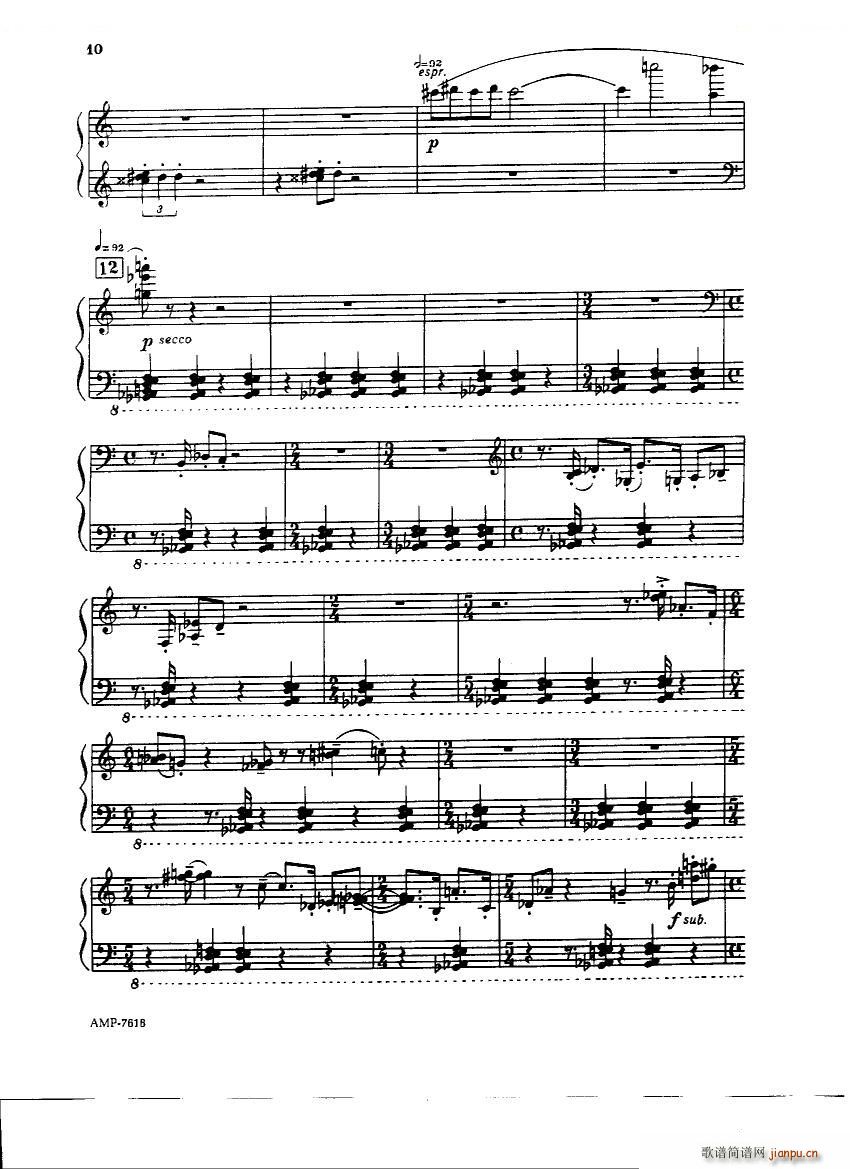 Gubaidulina Sofia Piano Sonata Piano Sonata(十字及以上)8