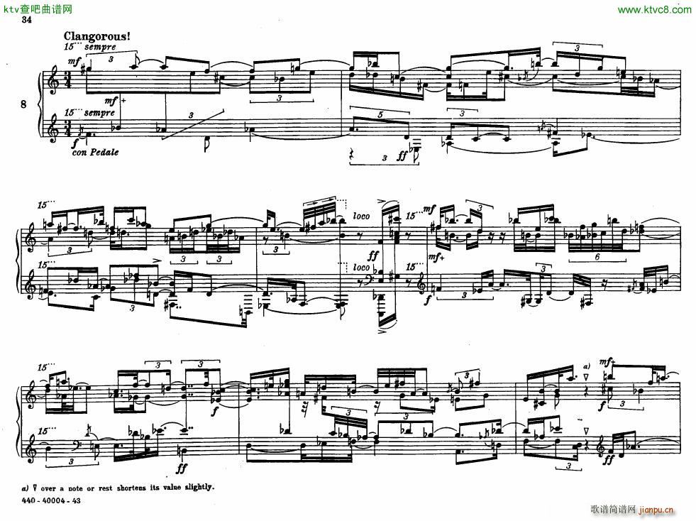 Bolcom 12 etudes for piano(钢琴谱)34