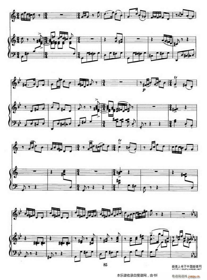 第二二胡狂想曲 二胡 钢琴伴奏 P6(钢琴谱)1