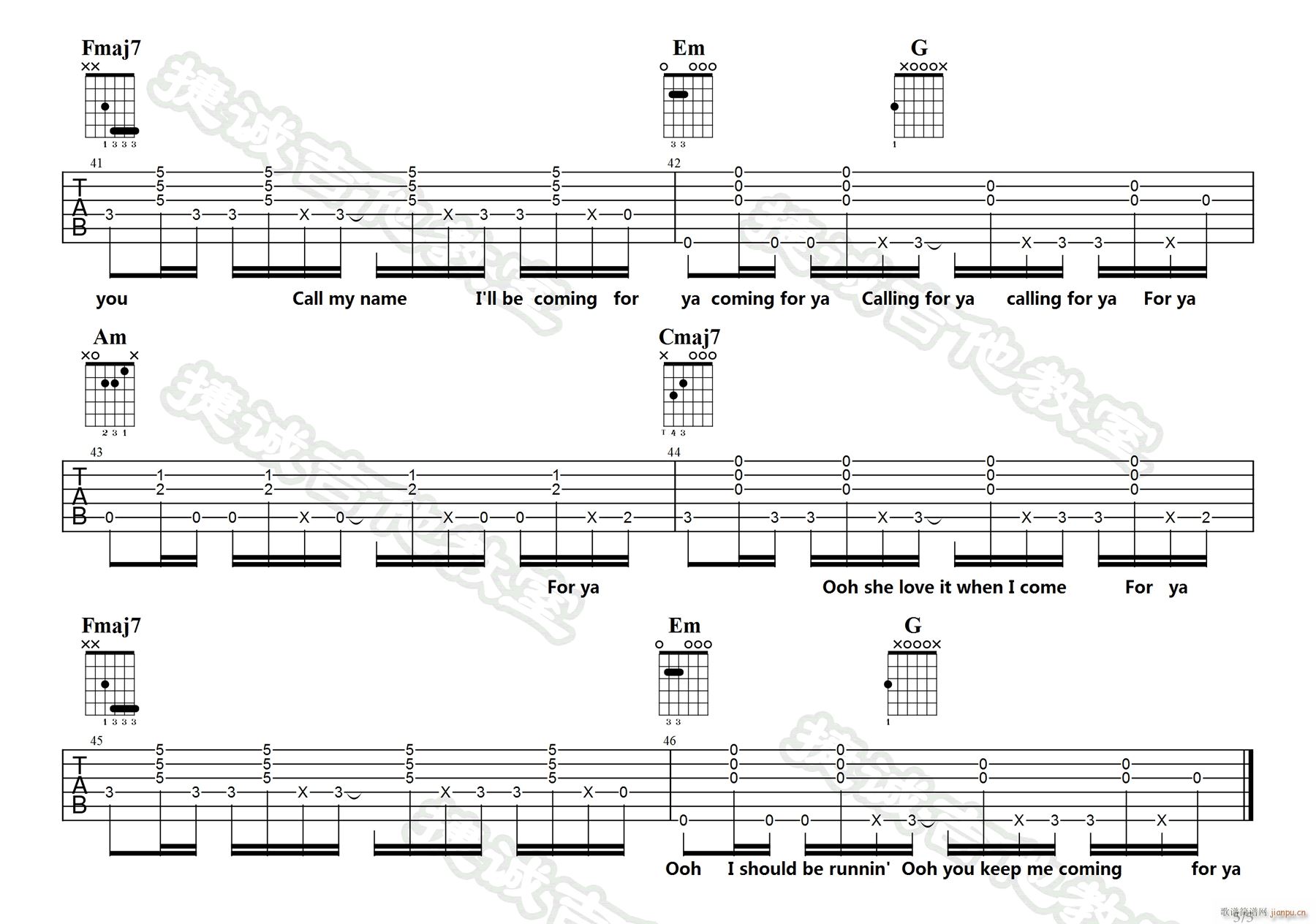 Senorita(吉他谱)5
