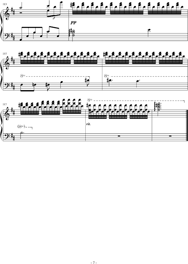 幻想曲第二章(夜森林)(钢琴谱)7