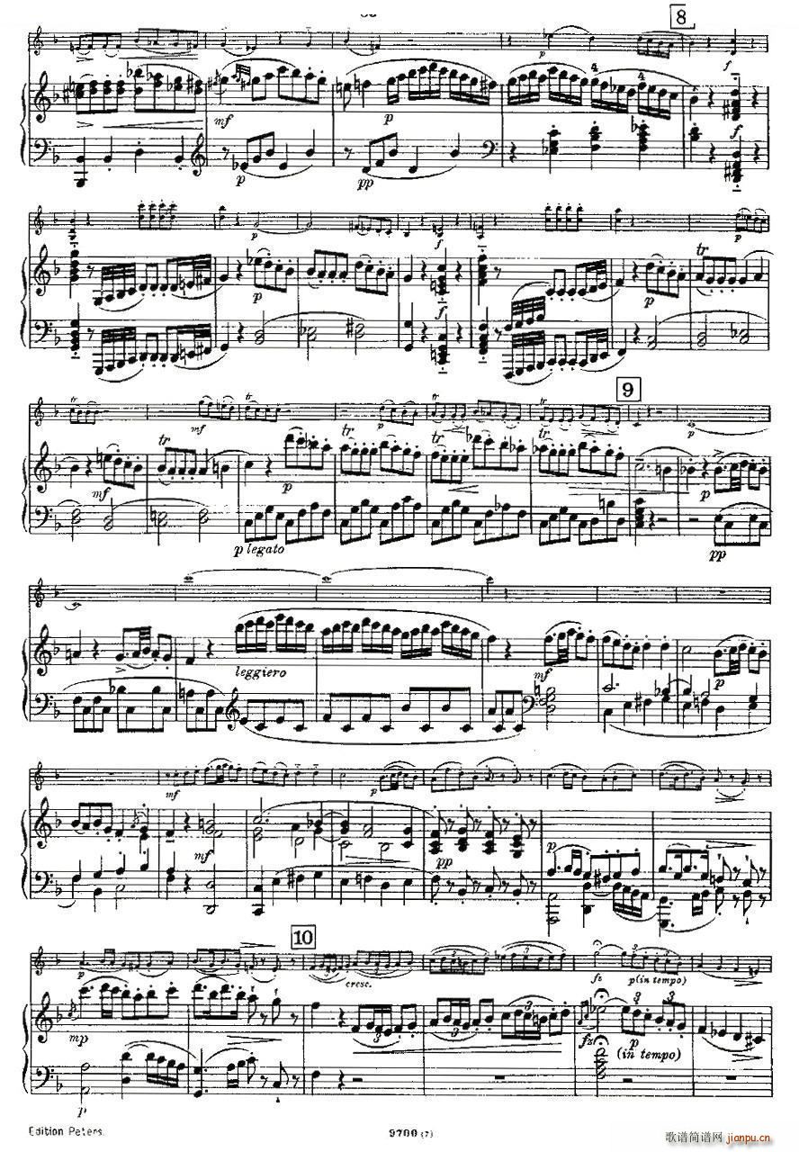 Mozart Violin Sonata No 7 KV 376 第七小提琴奏鸣曲(小提琴谱)14