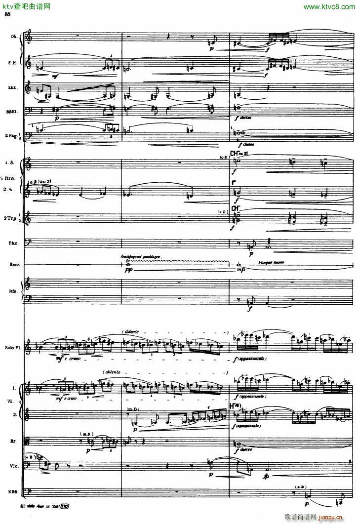 Berg Violin Concerto Score 三(钢琴谱)6