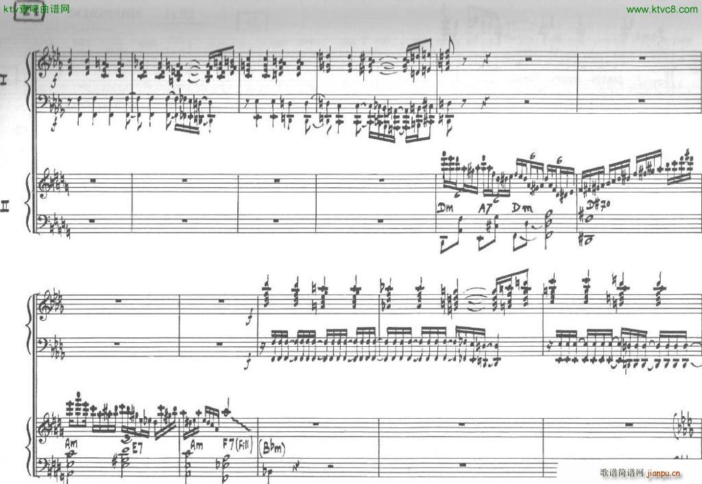 Bolling Sonata for Two Pianist no 2 Part2(钢琴谱)12