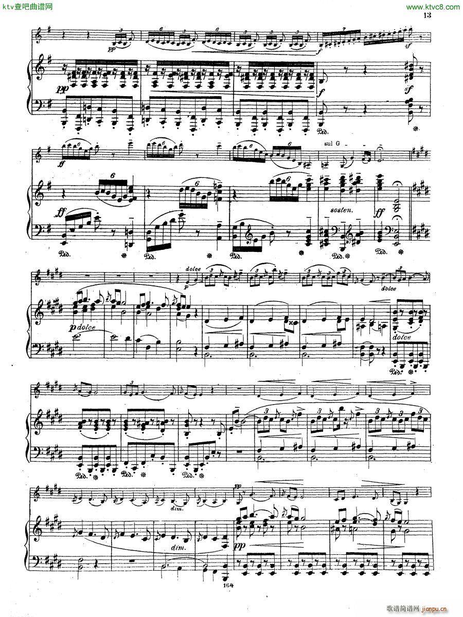 Grieg Violin Sonata 2 G dur op 13(钢琴谱)3