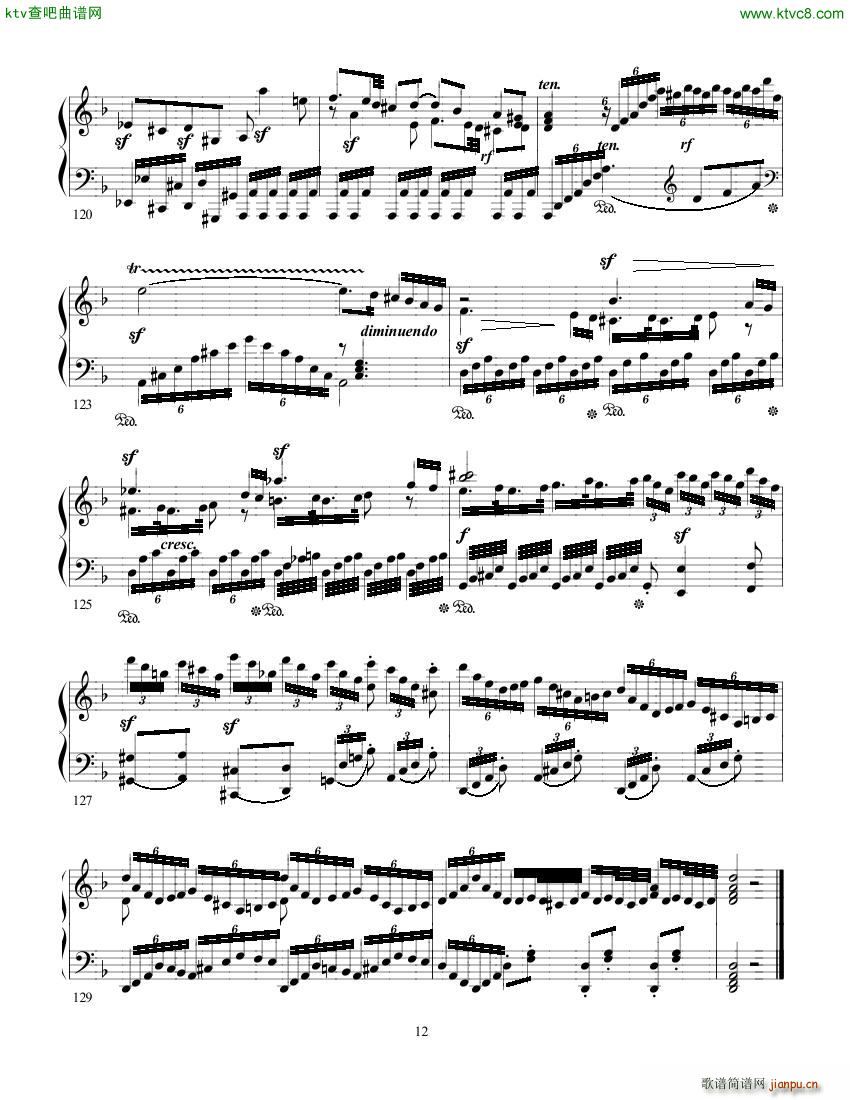 clementi sonata op50 2(钢琴谱)12