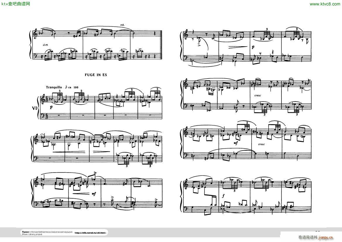 Hindemith Ludus tonalis 1(钢琴谱)20