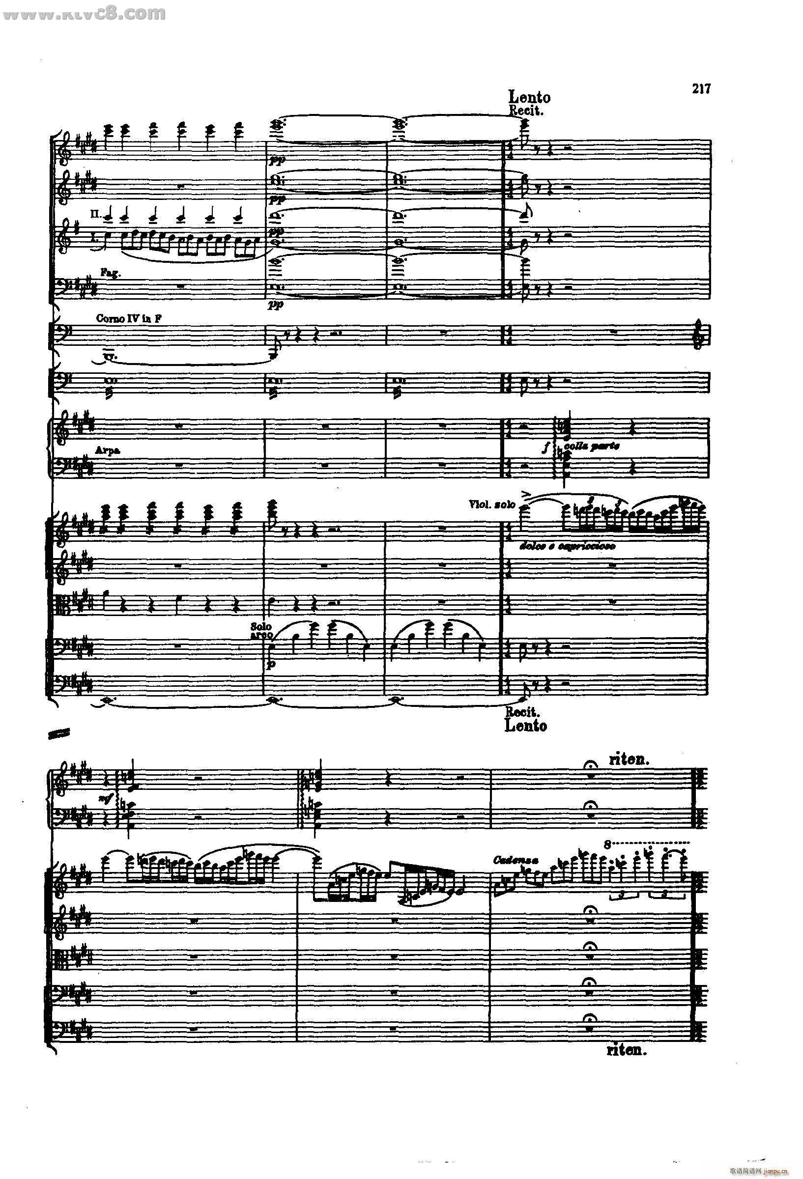 舍赫拉查达交响组曲 作品35 第五部分(总谱)27