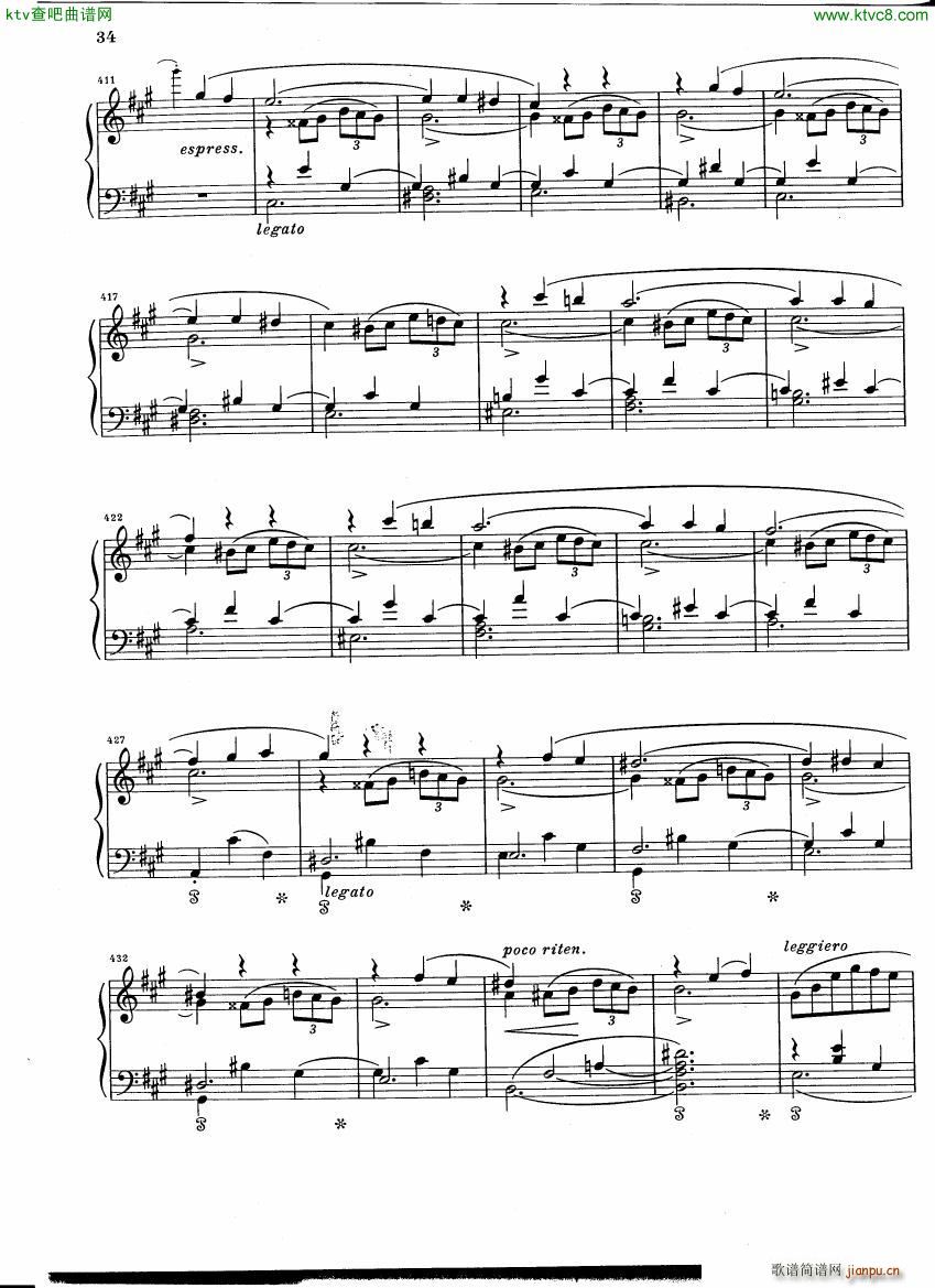 Chopin Scherzo B flat minor Henle(钢琴谱)12