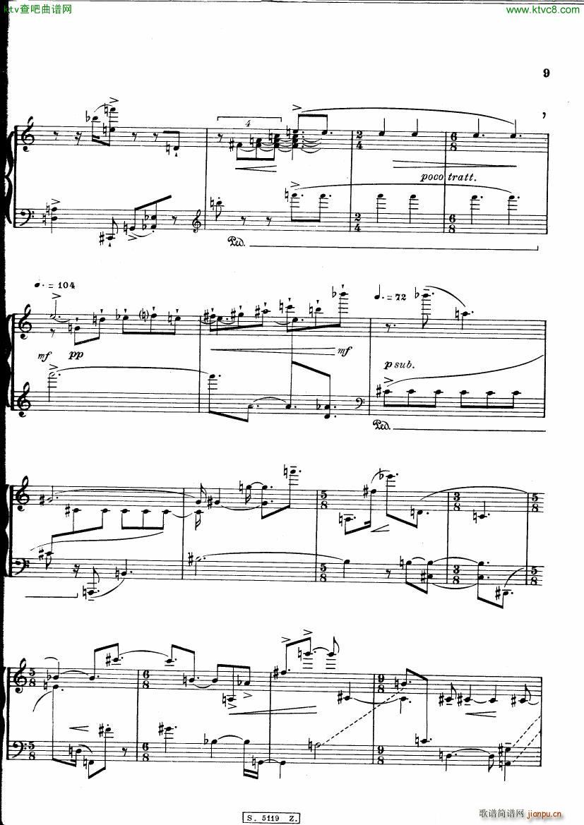 Berio Cinque Variazioni(钢琴谱)10
