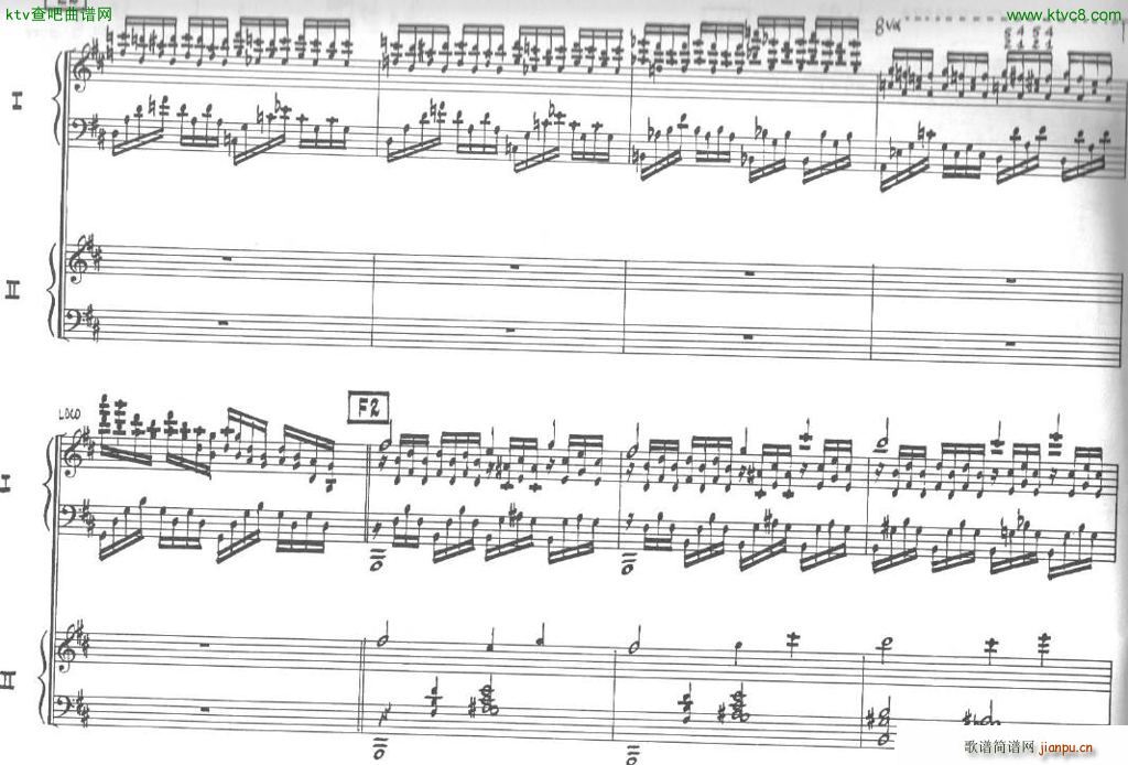 Bolling Sonata for Two Pianist no 2 Part2(钢琴谱)15