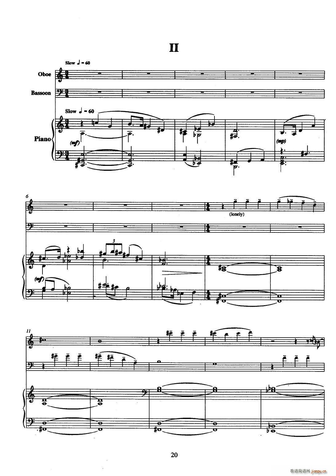 巴松双簧管与钢琴三重奏 2 铜管(钢琴谱)1
