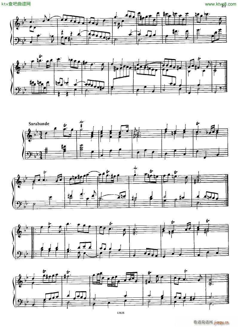 H ndel 1 Suiten for Piano Book 2(钢琴谱)21