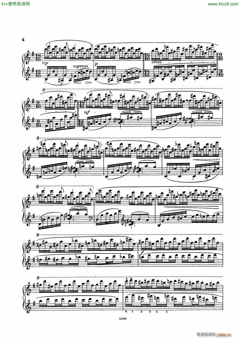 Bortkiewicz Op29 12 Etudes Nouvelles Book 1(钢琴谱)3