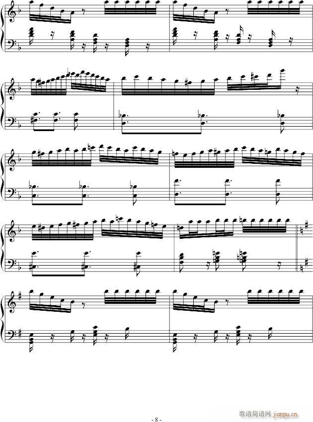 巴黎探戈(钢琴谱)8