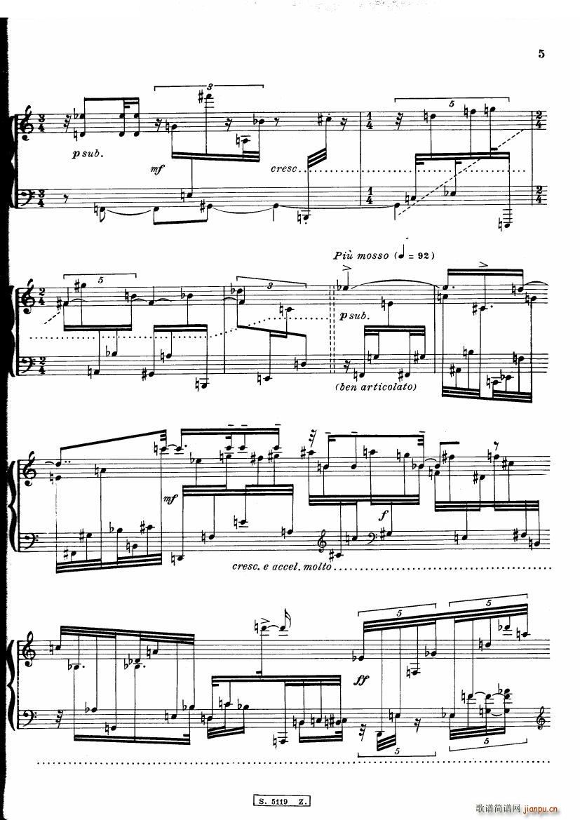 Berio Cinque Variazioni Cinque Variazioni(十字及以上)6