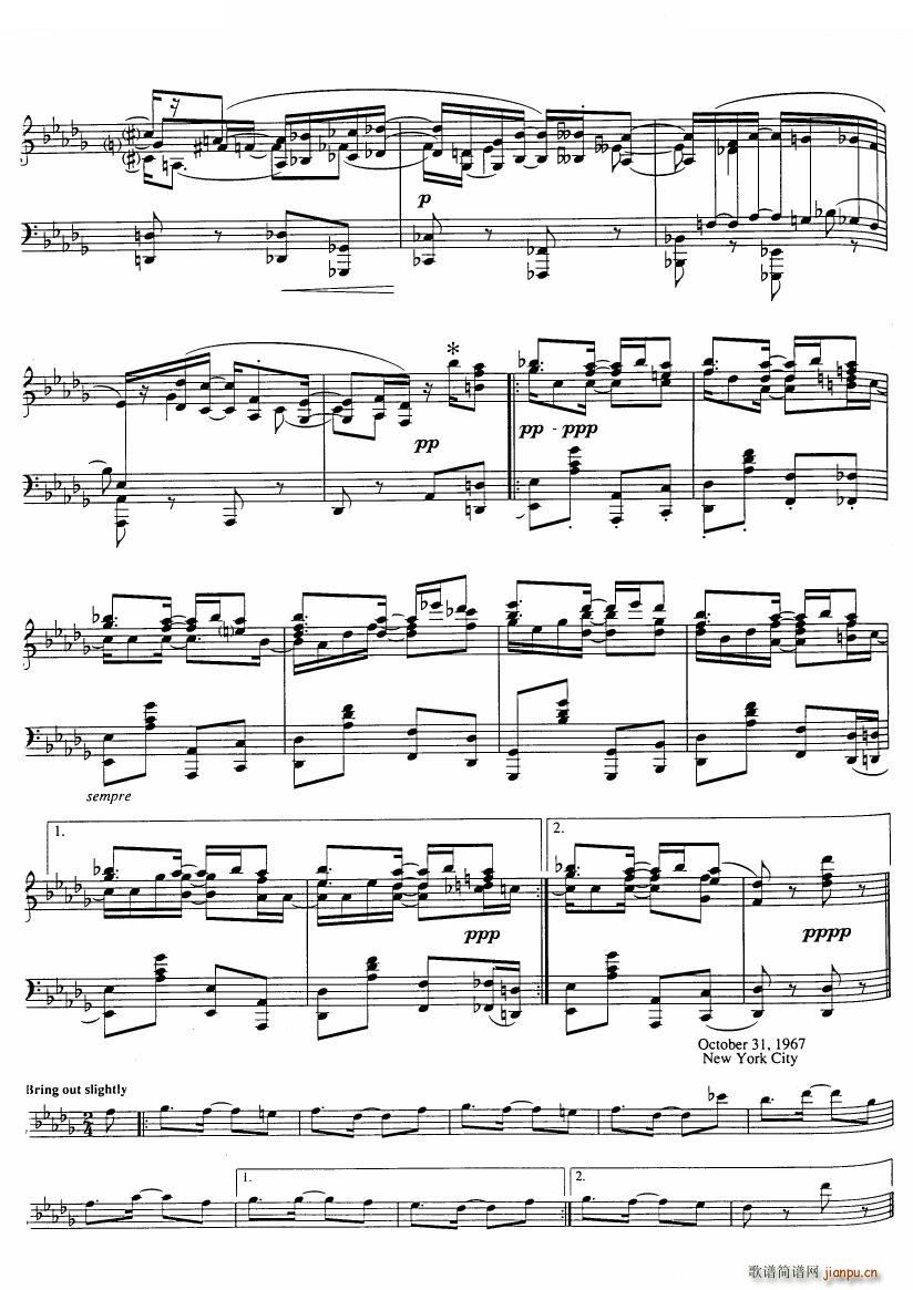 551 classical sheet music piano rags 一(钢琴谱)14