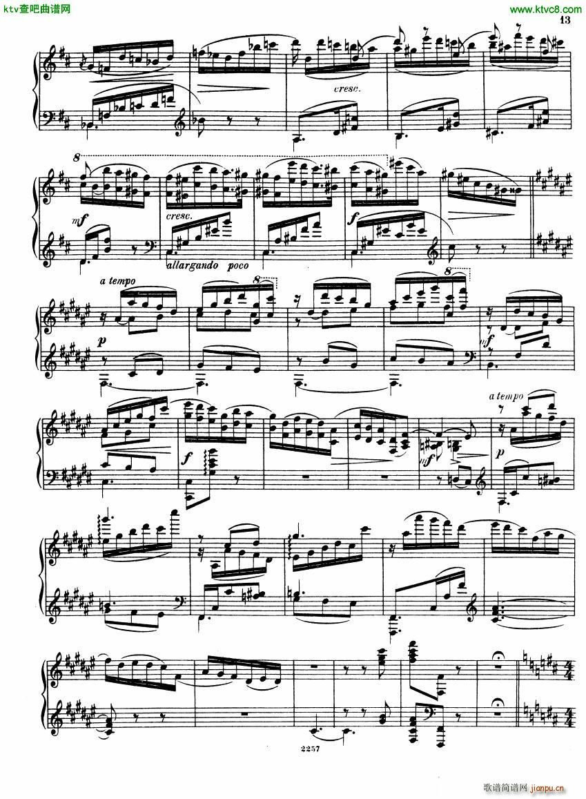 Glazunov Theme et Variations Op 72(钢琴谱)13