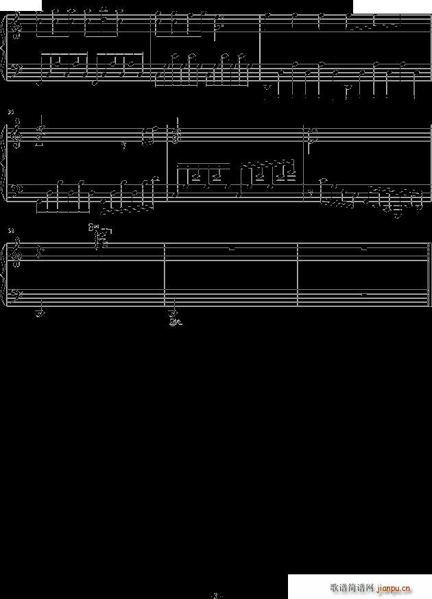 夜思2梦的奇境(钢琴谱)3