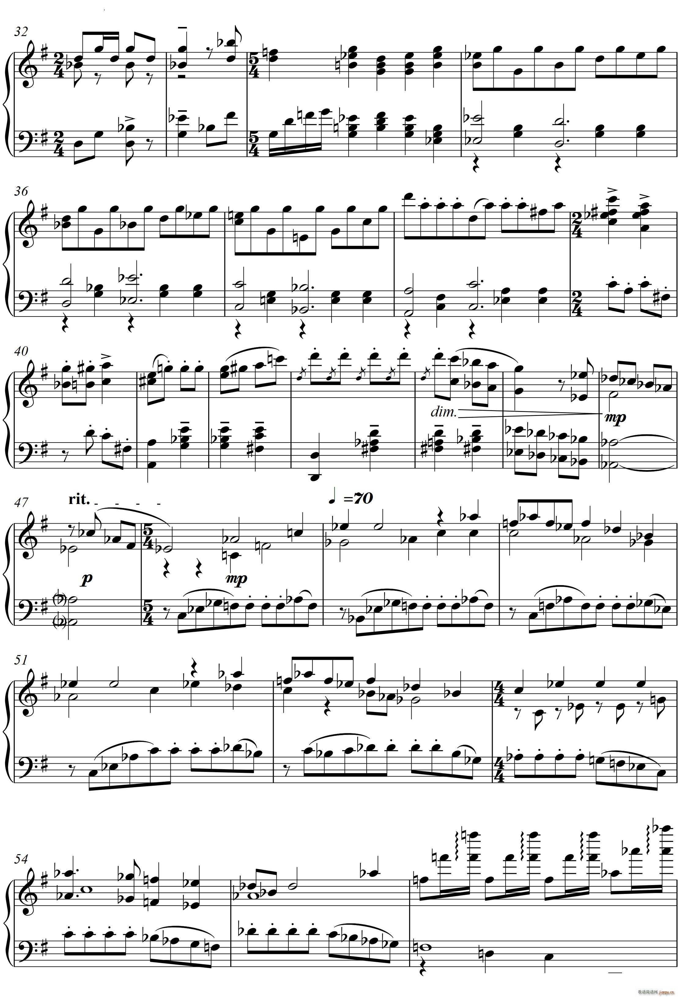 第22钢琴奏鸣曲 信仰 Piano Sonata No`22四个乐章(钢琴谱)29
