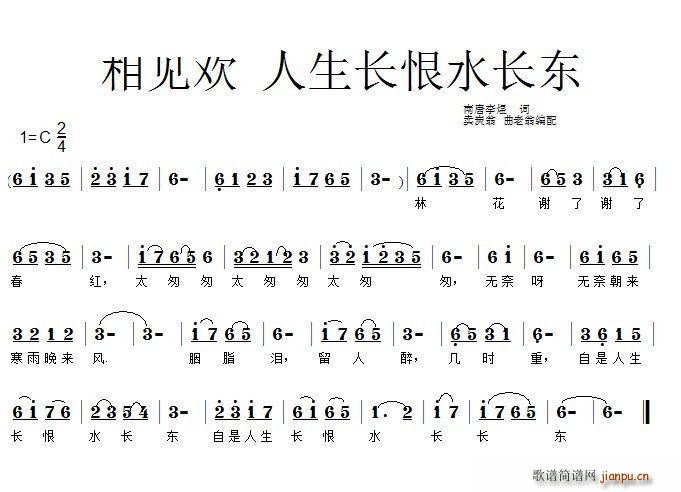 相见欢 人生长恨水长东(十字及以上)1