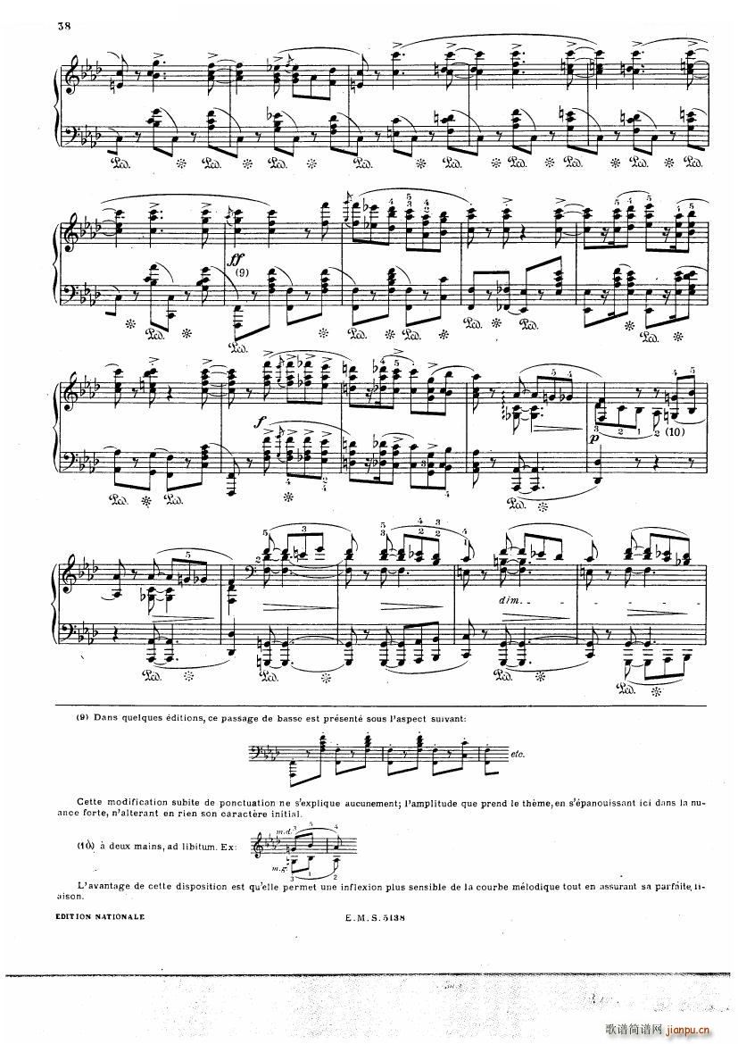 Chopin Cortot 4 Ballades(钢琴谱)38