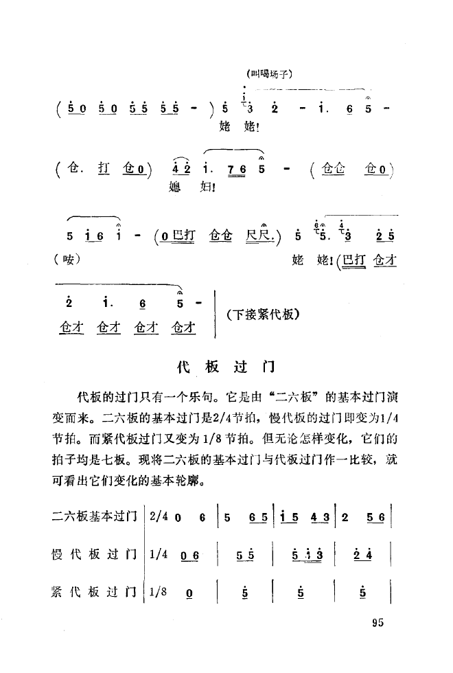 秦腔音乐唱板浅释 101 150(十字及以上)1