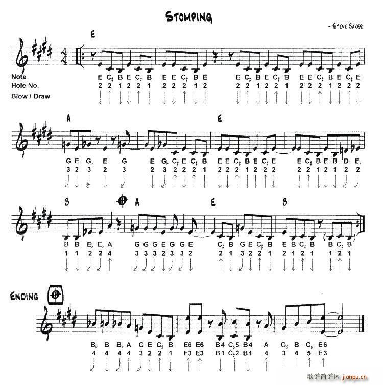 stomping(口琴谱)1