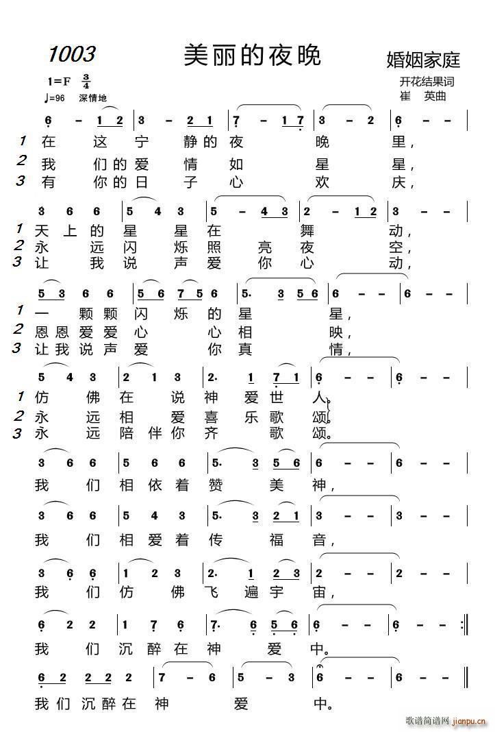 1003 美丽的夜晚(十字及以上)1