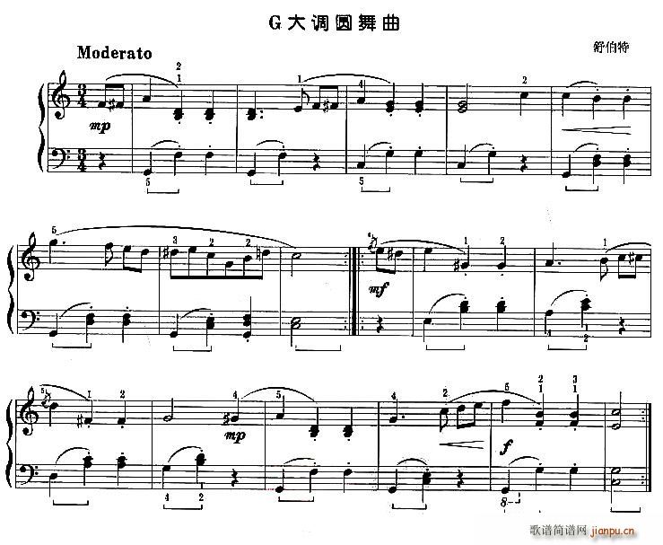 G大调圆舞曲(六字歌谱)1