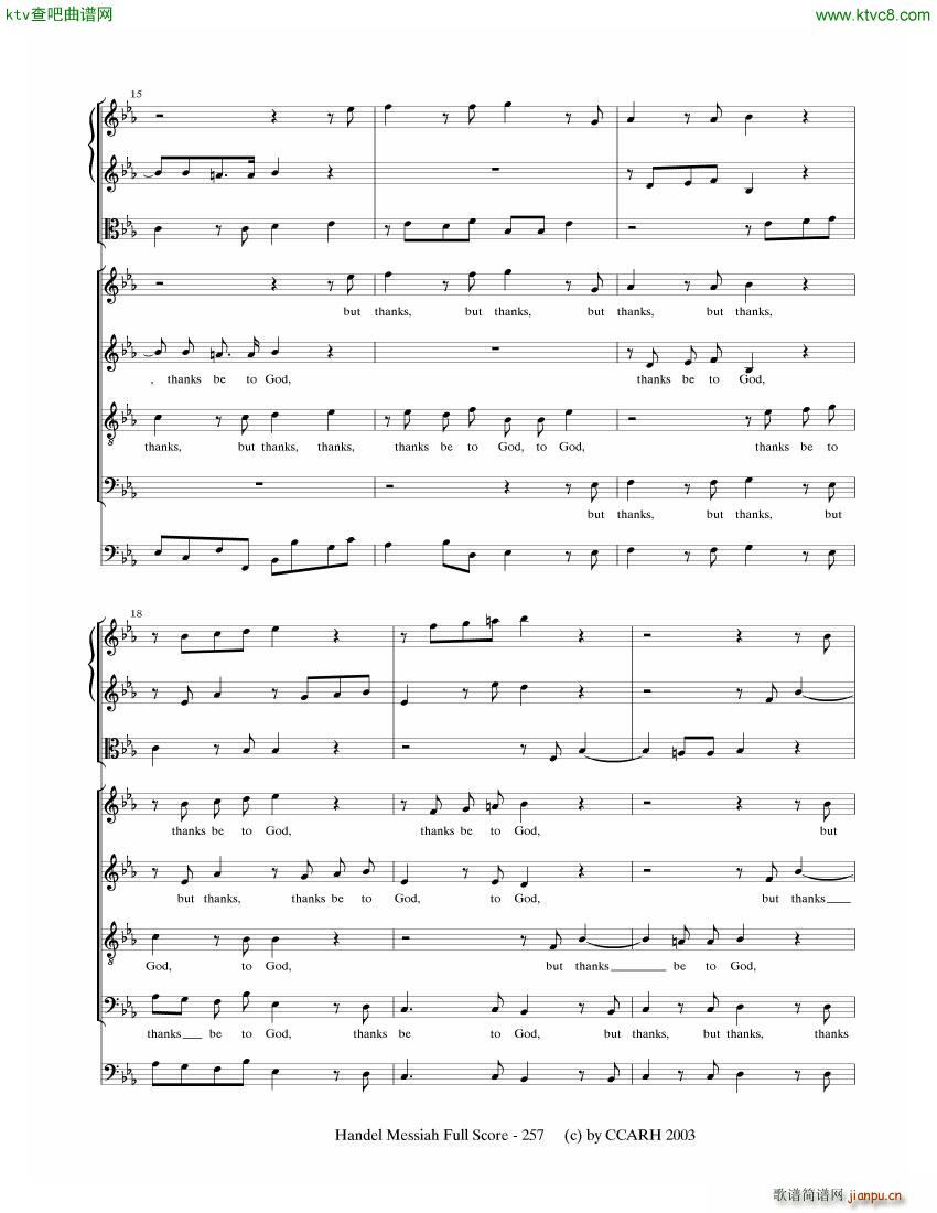 G F Handel Messiah Open Score 七(钢琴谱)16