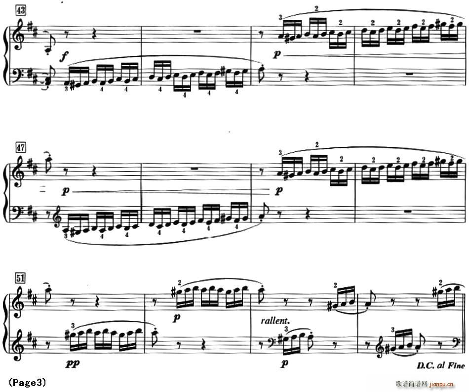 50首莱蒙钢琴练习曲 作品37 NO 48(钢琴谱)3